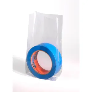 10" x 8" x 24" x 1 mil Clear Eco-Manufactured Plastic Side-Gusseted Bags (Case of 1,000)