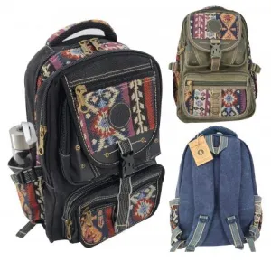 Backpack - Canvas Leather - 18"
