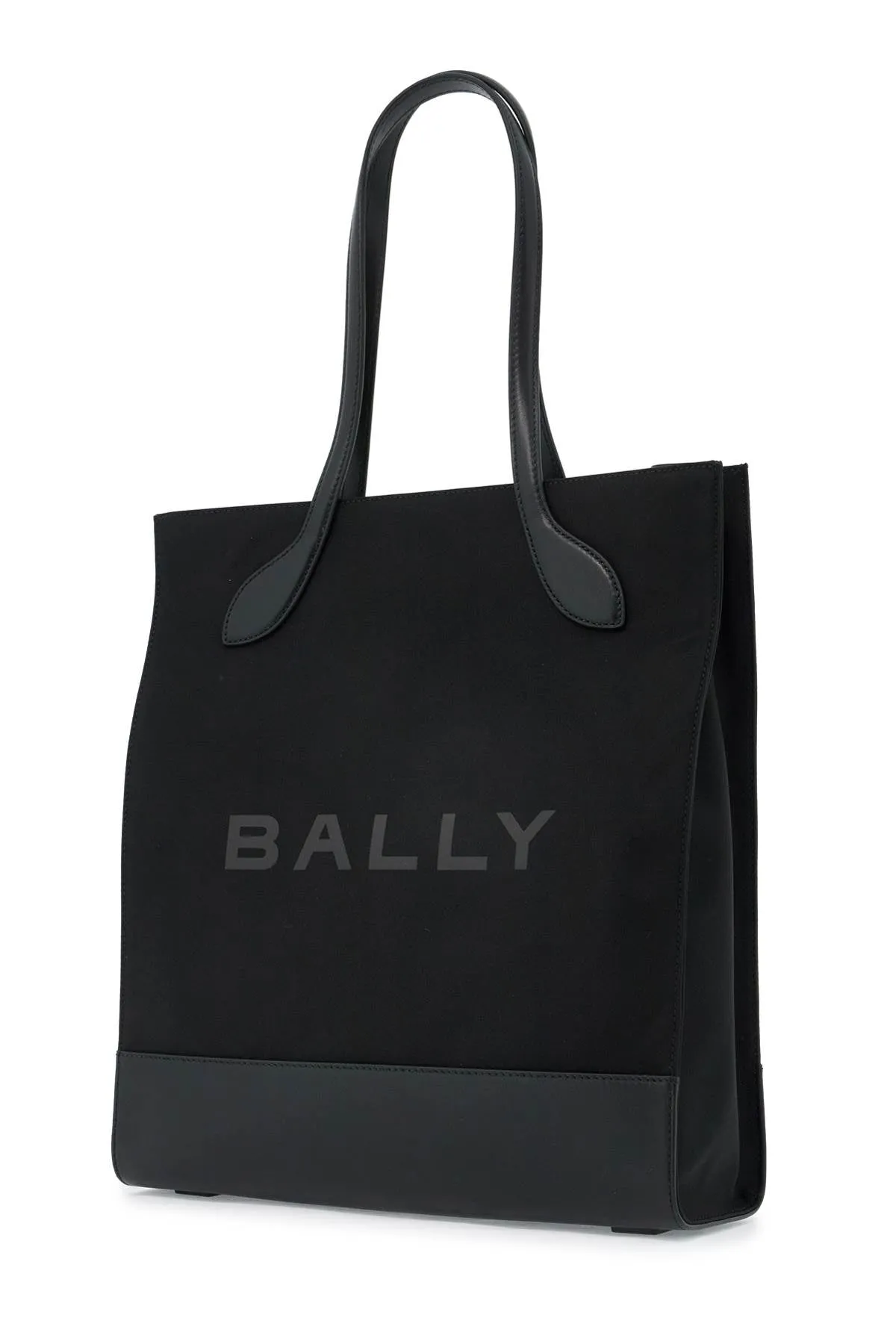 Bally N/S Nylon And Leather Tote Bag