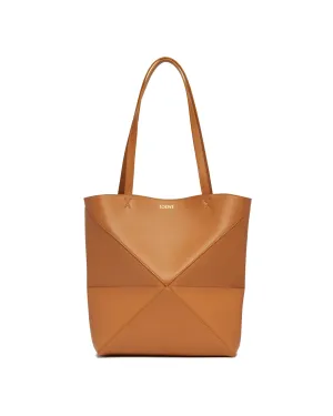 Beige Medium Puzzle Fold Tote