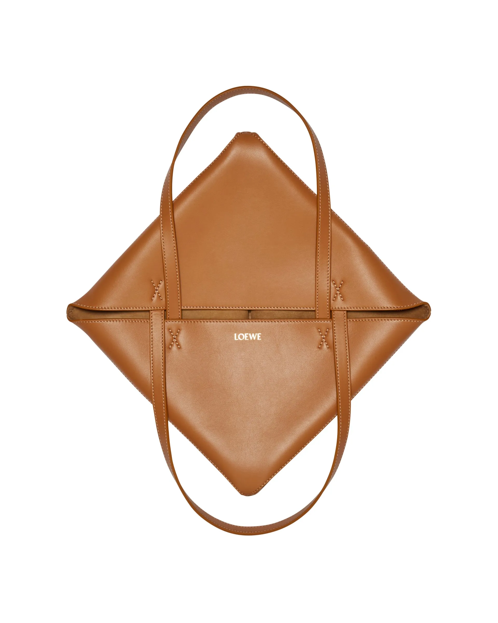 Beige Medium Puzzle Fold Tote