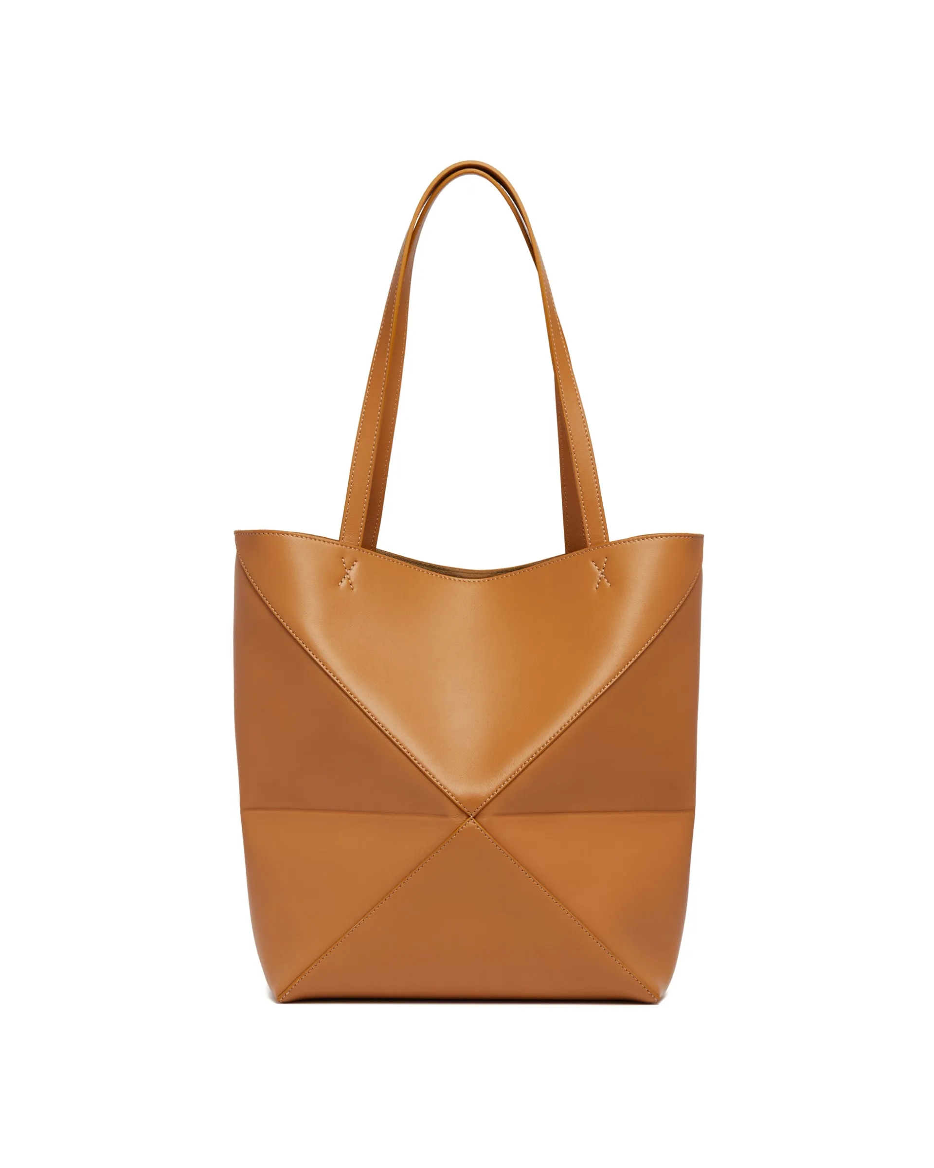 Beige Medium Puzzle Fold Tote