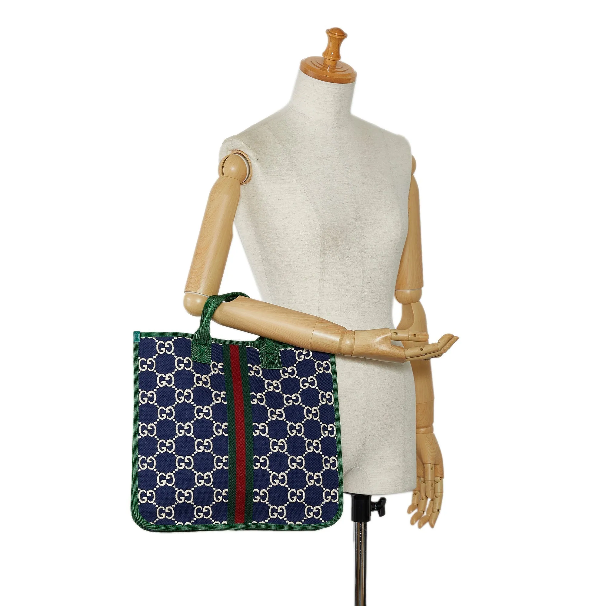 Blue Gucci GG Nylon Web Children's Tote Bag