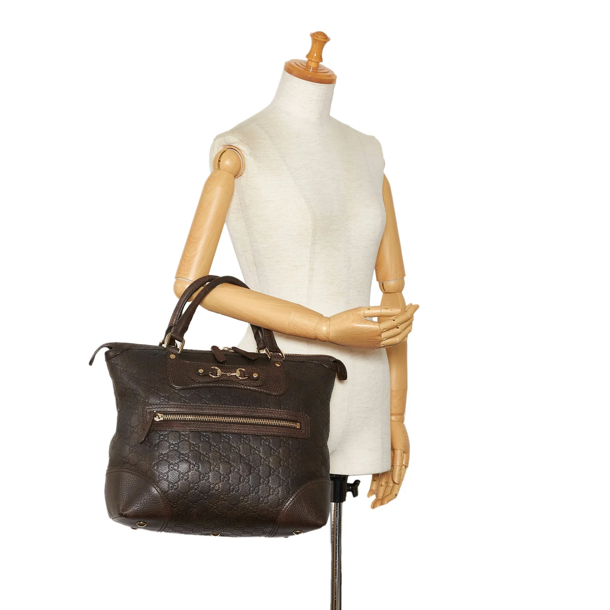 Brown Gucci Guccissima Catherine Tote Bag