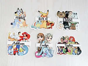 Character Bag Tag - Boy Girl Bookbag Bag Tag – Back To School Gift