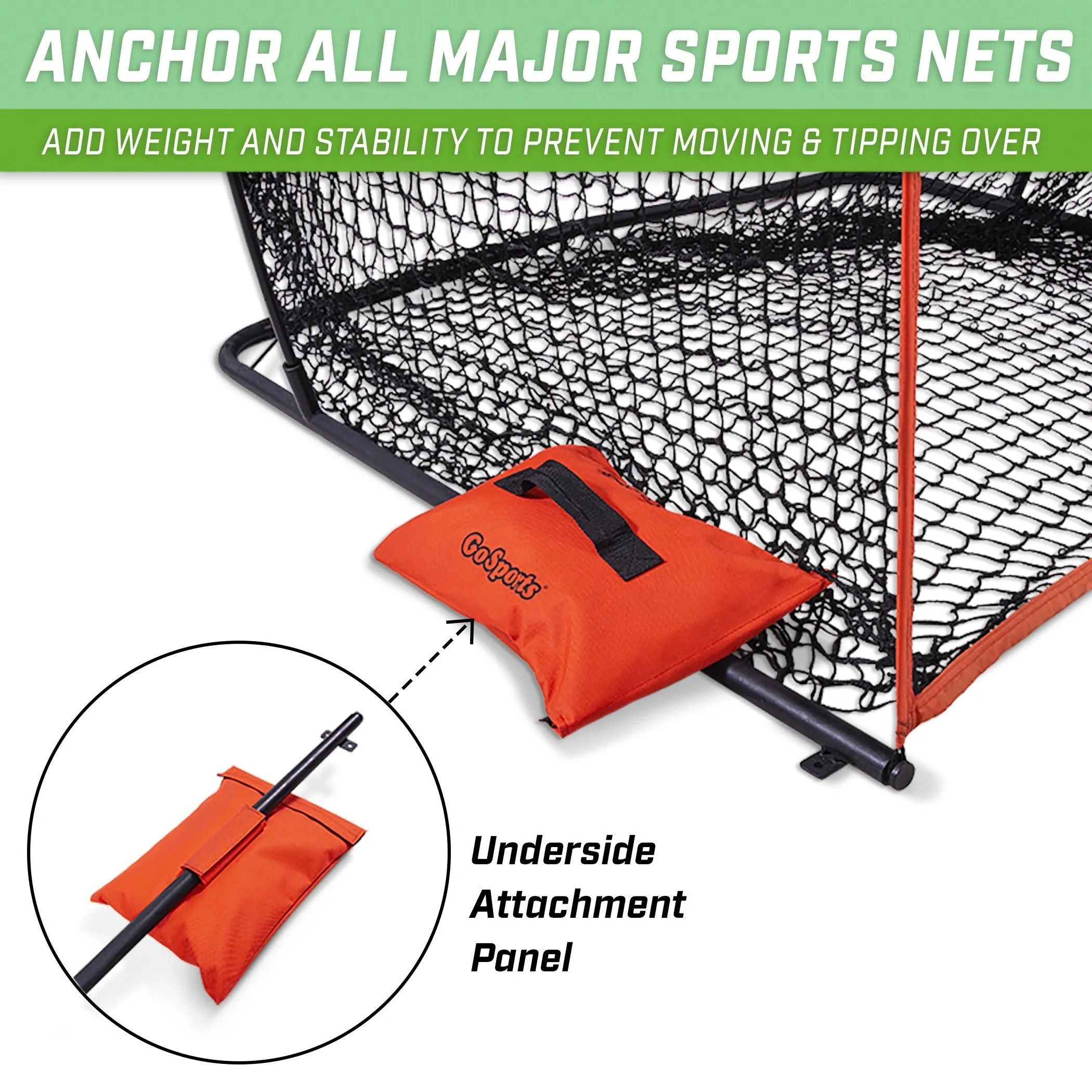 GoSports Sports Net Sand Bags - Weighted Anchors