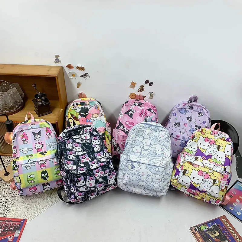 Kawaii Sanrio Backpack, Eco Bag, and Pencil Case Set
