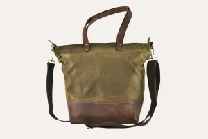 Kiko Leather Boyfriend Tote Canvas