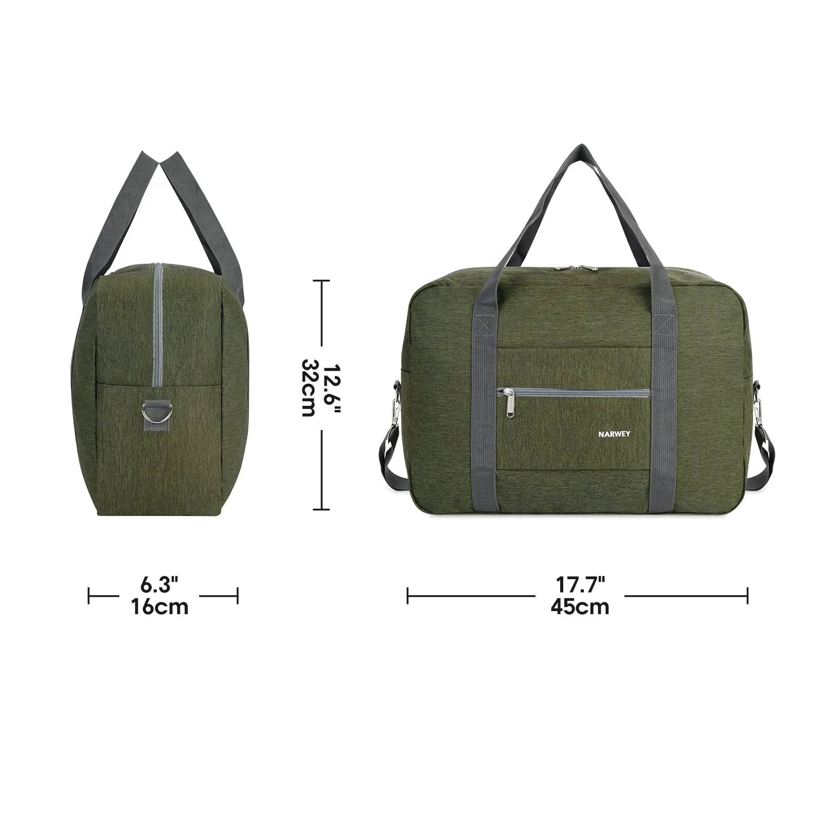 Narwey 3112 Foldable Duffel Bag Tote with Shoulder Strap (For Spirit Airlines)