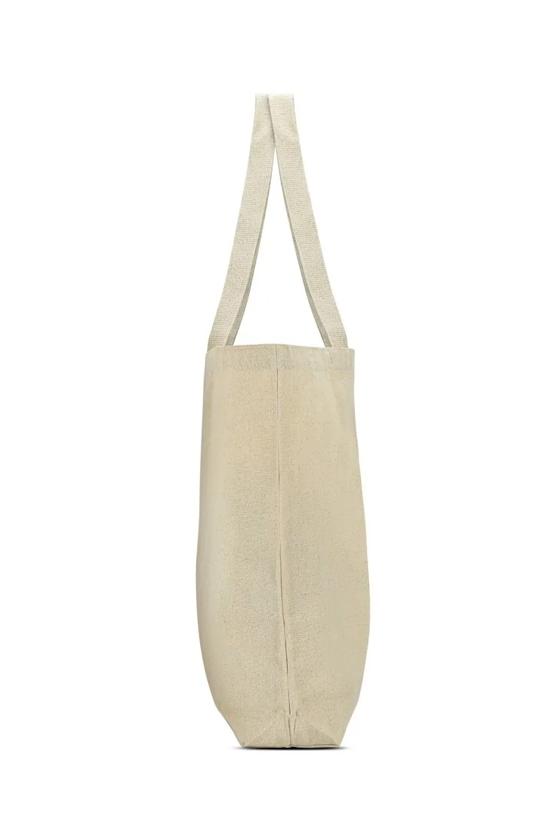 High-Quality White Cotton Canvas Tote Bag - Hakuna Matata Design