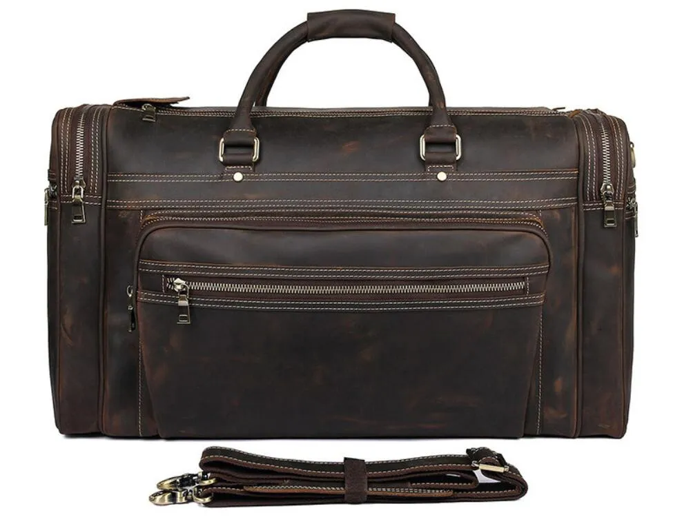 Travel Bag Weekender Bag Duffel Bag Men Overnight Bag Leather Luggage Bag Christmas Gifts
